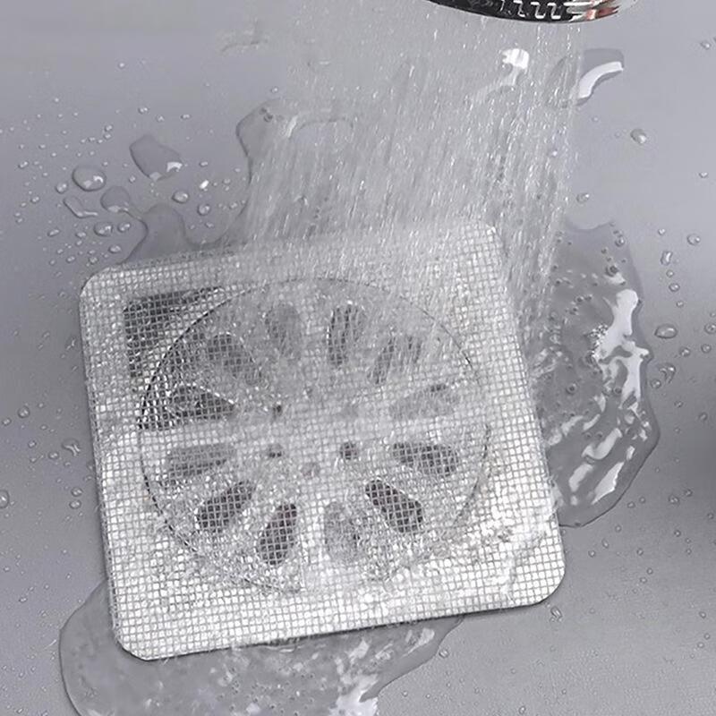Disposable Hair Filter Mesh for Floor Drains - 10 Count