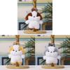 Plush Dog Charm Toy With Cartoon Bow For Wedding Decor And Gift Use