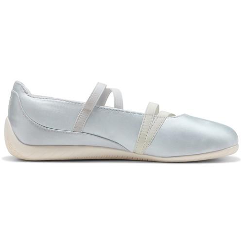 Puma Speedcat Ballet Silver Mist Warm White Satin 404383-03 Women's Size