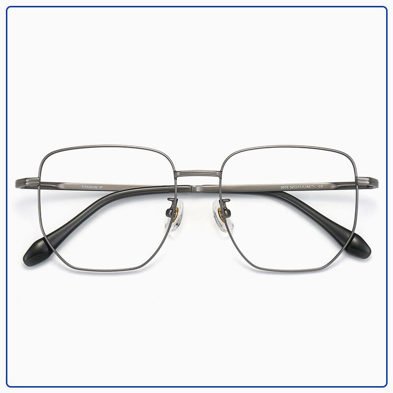 Men Prescription Glasses Optics Lenses Reading Glasses Women Blue Light Blocking Myopia Eyewear Metal Titanium Eyeglasses Frame