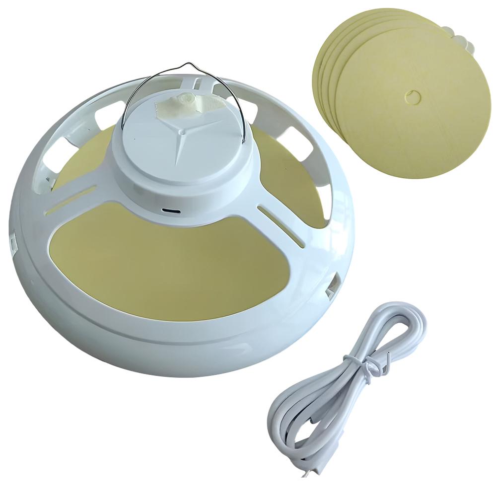 Pest Control Killer with 5 Sticky Pads USB Rechargeable Pest Control Flea Catcher Multifunctional for Bugs Moths Gnats