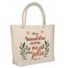 Insulated Tote Bag - PLANETEE - Gwendoline Life Is Prettier - Jute - Beige - Printed In France