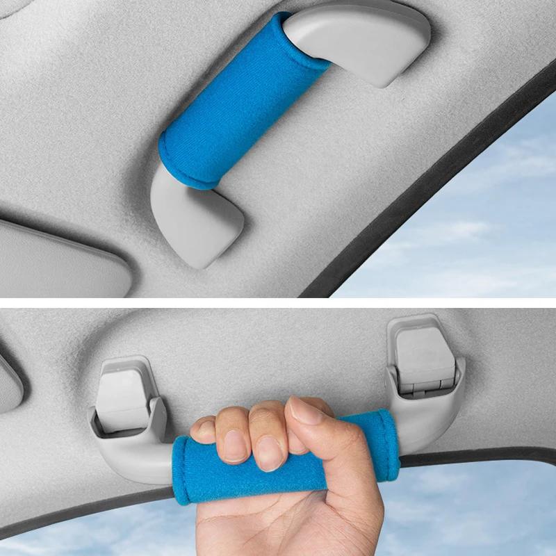 Auto Dach Armlehne Weicher Wildlederbezug Auto Innenraum Zuziehgriff Handschutzwerkzeuge Dachgriff Schutzhüllen Zubehör