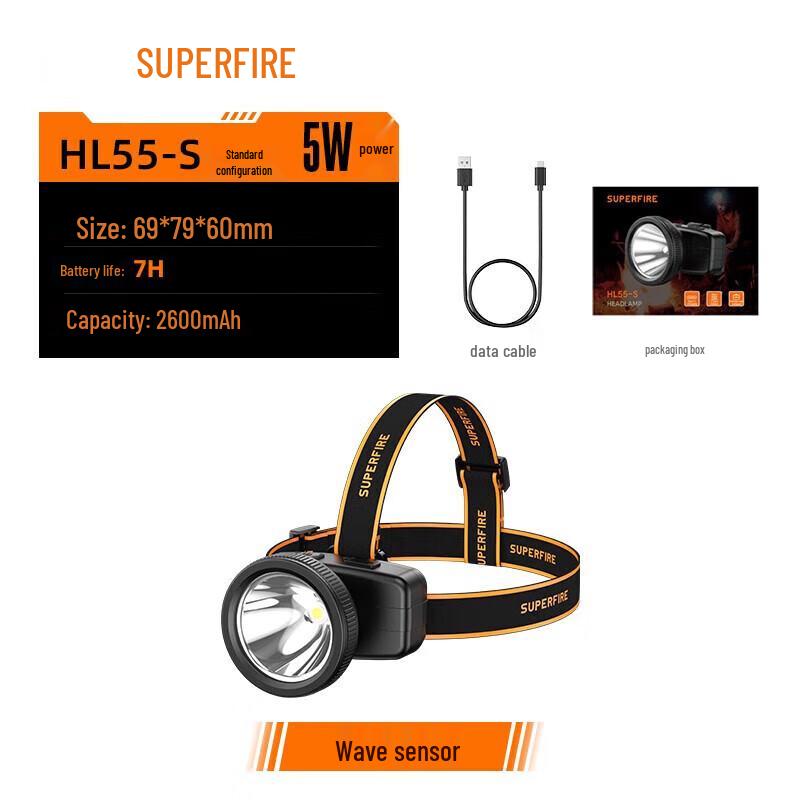 Shenhuo HL55-S Rechargeable Outdoor LED Headlamp