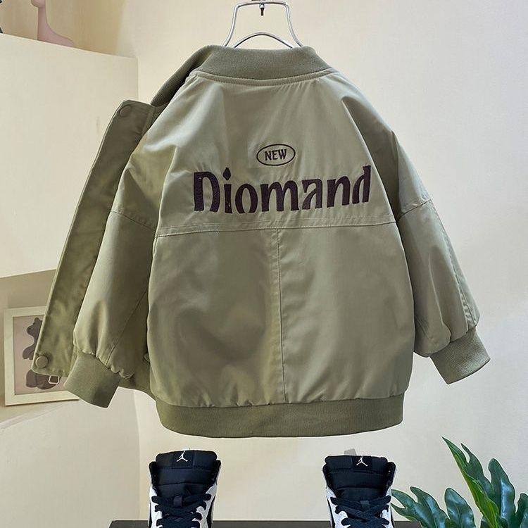 2025 Boys' Fashion Baseball Jacket - Spring/Autumn Thin Top for Kids