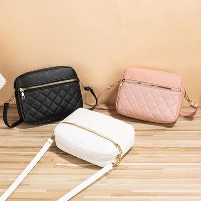 2024 Diamant Borduurwerk Crossbody Camera Tas - Trendy, Simpel, Klein Vierkant Ontwerp