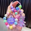 Bear, Rabbit Animation , Acrylic Beaded Mobile Phone Chain, Fashion Bag Pendant, Exquisite Gifts. Bag Charm