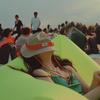 Inflatable Banana Bed Folding Sofa Pillow For Beach Air Bed Portable Outdoor Camping Air Cushion Sleeping Bed With Pillow