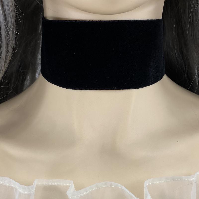 Europejski i Amerykański Gotycki Aksamitny Naszyjnik Choker dla Kobiet