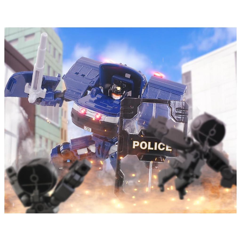 Takara Tomy Tomica Job Labor Police Braver Riot Police & Traffic Police W Set Miniature Car Toy for Ages 3 and Up