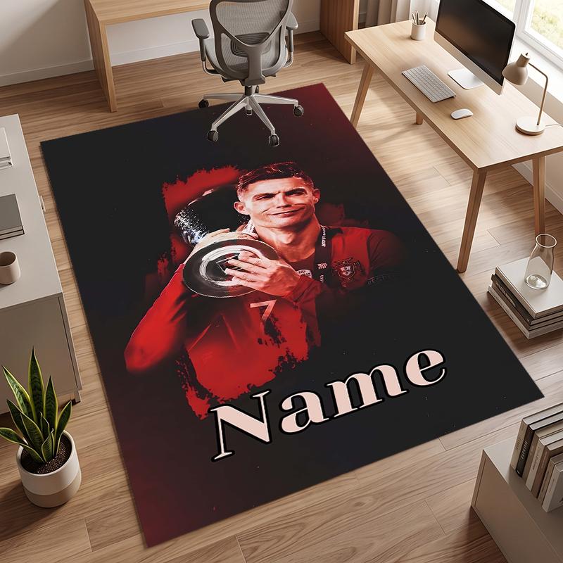 CR7 (28) Personalisierter Name Büro Teppich Stilvolle Dekoration für Wohnzimmer Schlafzimmer Küche