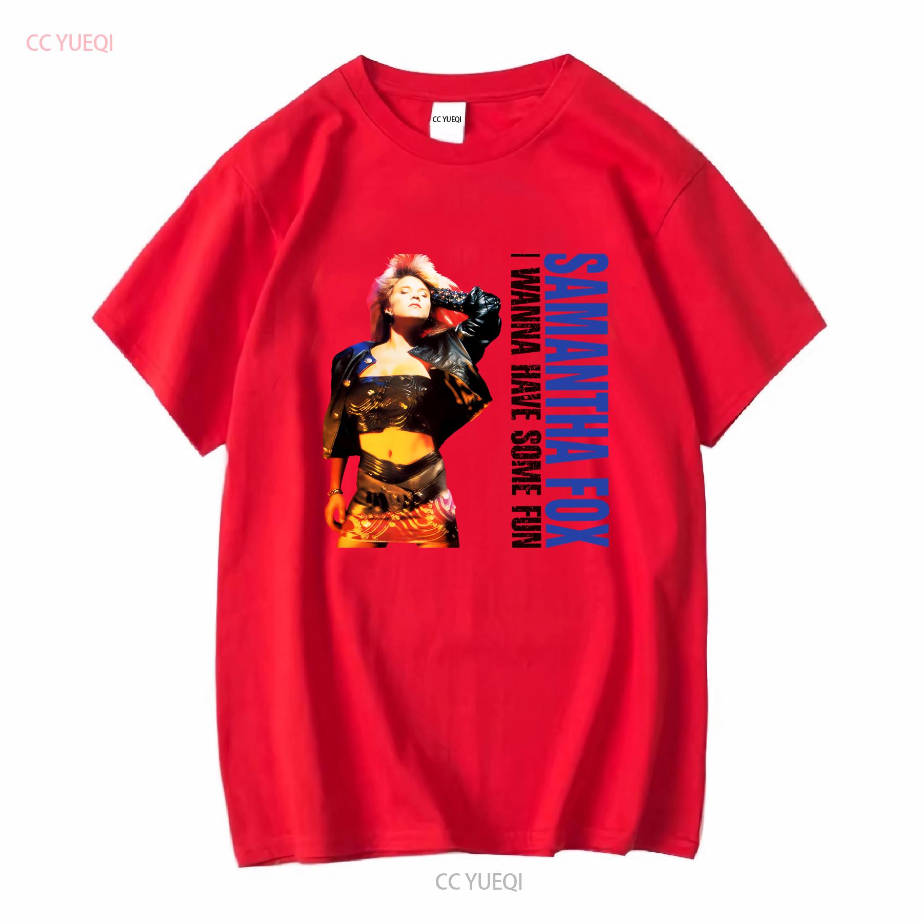 Саманта Фокс I Wanna Have Some Fun Альбом Для Фаната Все Размеры Футболка BM56 винтажная Стирка Дизайнерская одежда Дышащая мода S