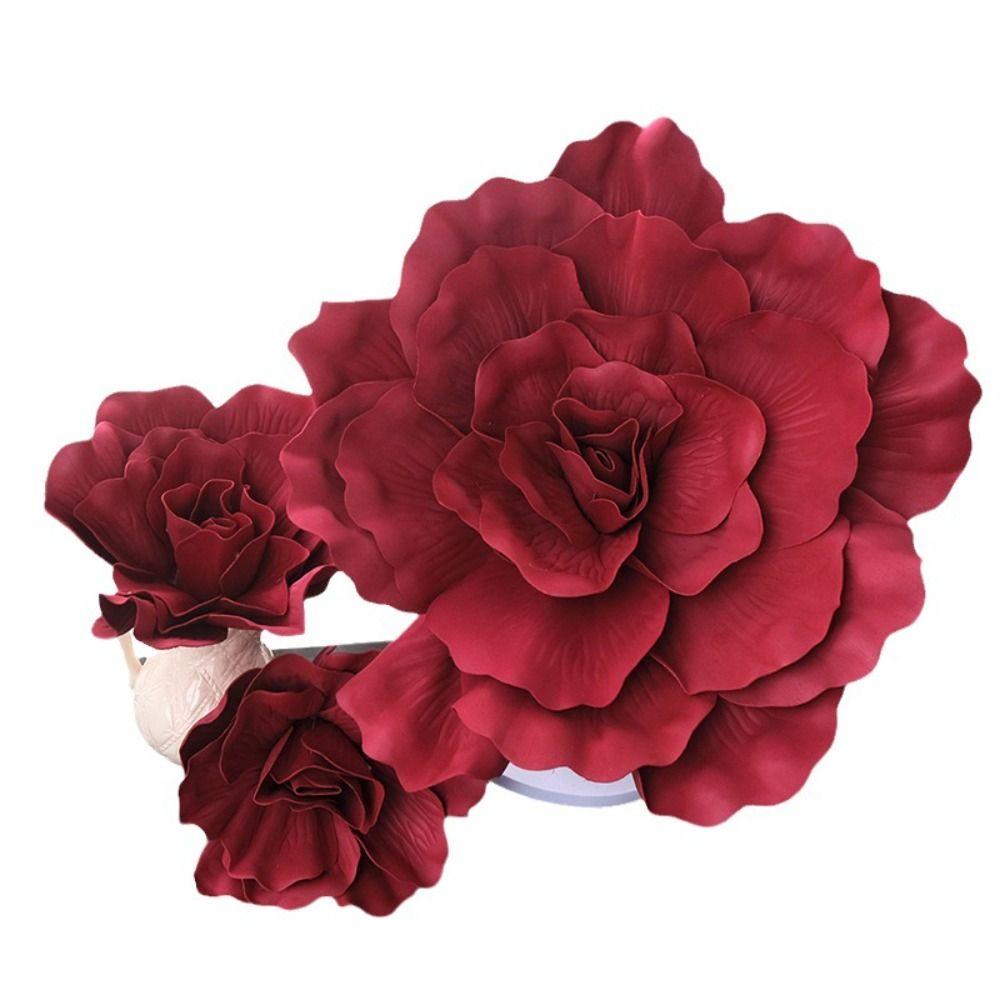 Three-dimensional Large Artificial Flower Home Decoration Arch Road Lead Flower Fake Rose Flower DIY Accessories