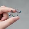 2 Stück/Set Runde Schraub-Falsche-Brustwarzen-Ringe Ohne Piercing Clip-Design Körperschmuck Ohne Piercing Damen