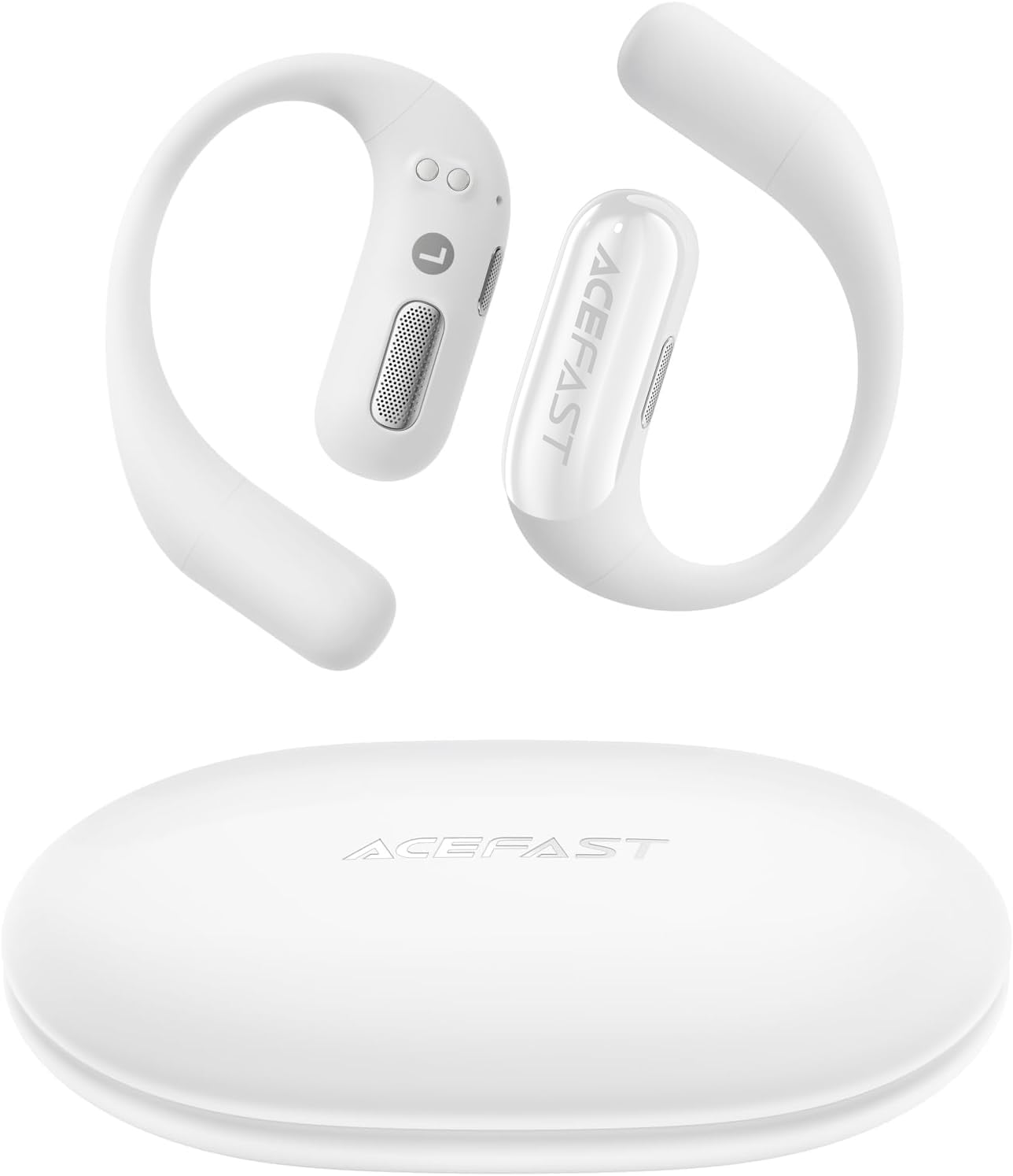 

ACEFAST Бездротові Bluetooth Ідеально підходять для швидкого бігу з окремими лівим та правим навушниками ACEFIT Білі [Виклик небуття!] Навушники відкритого типу, 5.4, білий