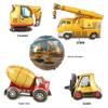Children's Construction Vehicle Balloons: Excavator & Forklift Party Decor
