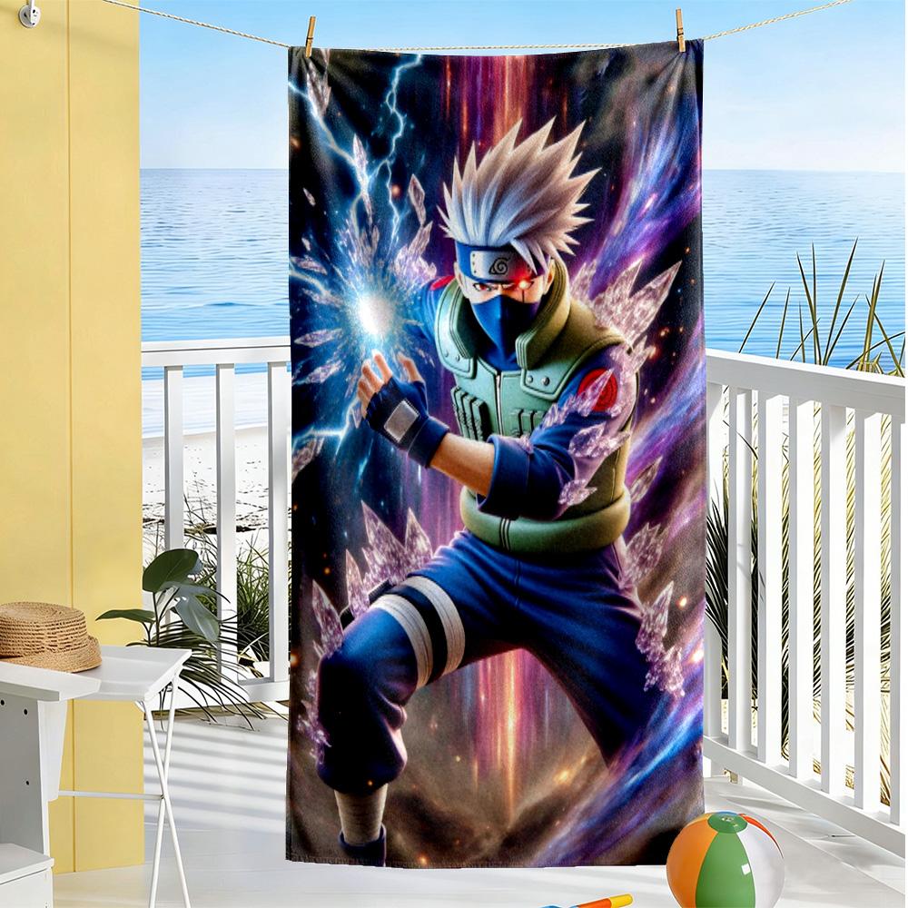 Naruto Beach Towel High Absorbency & Quick-Dry Comfortable Lightweight