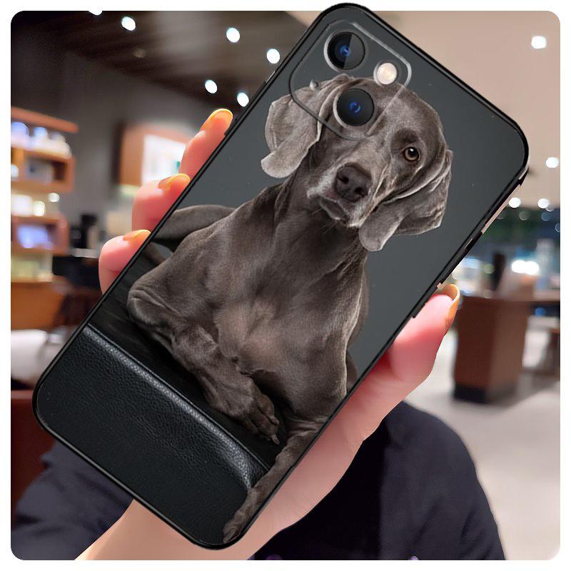 Weimaraner Dog Case For iPhone 16 14 15 Pro Max 12 13 Mini 11 15 Pro Max Plus X XS Max XR Phone Cover