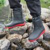 Black Long Tube Waterproof Rubber Rain Boots - Wear-Resistant Outdoor Summer Shoes