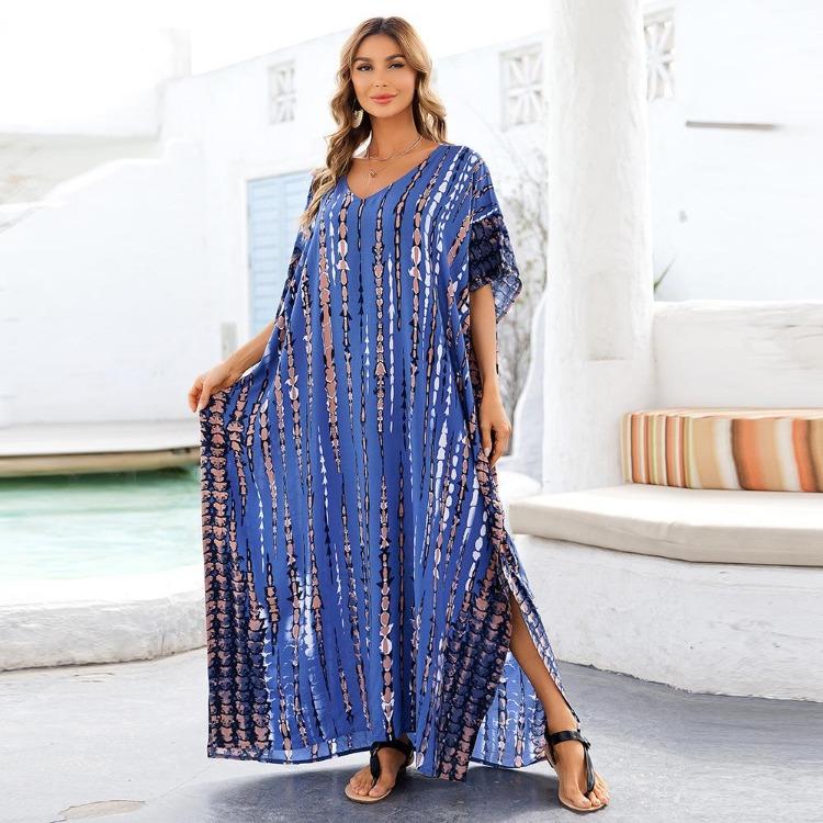 Quick Dry Large Size Beach Cover Up Loose European American Style Robe