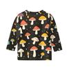 Kinder 3/4 Ärmel Tops Casual Print T-Shirt Rundhals Pullover Bluse