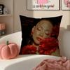 Edgy Rap German Cool Singer AAyliva Cushion Cover Pillowcase Short Plush Invisible zipper Room Sofa Cushion Cover