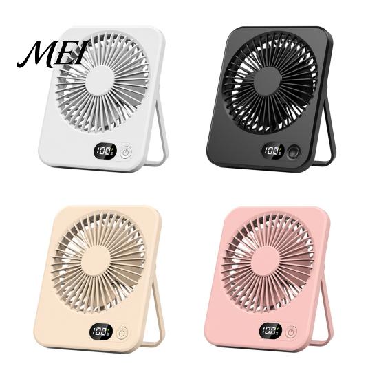Small Personal Fan for Office Portable Desktop Fan, 5 Speed USB Rechargeable Mini Travel 180-degree Adjustable Cooling Home Dorm
