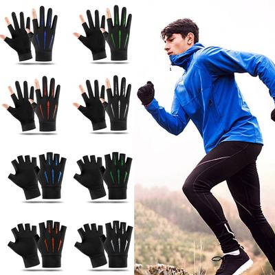 Anti-uv Ice Silk Fishing Gloves Highly Elastic Armguard 2024 Fitness Gloves  Unisex