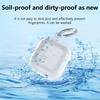 Case for AirPods 4th Generation Shockproof Earbuds Full Protective Cover with Carabiner Lanyard for AirPods 4 Case-Crystal Clear