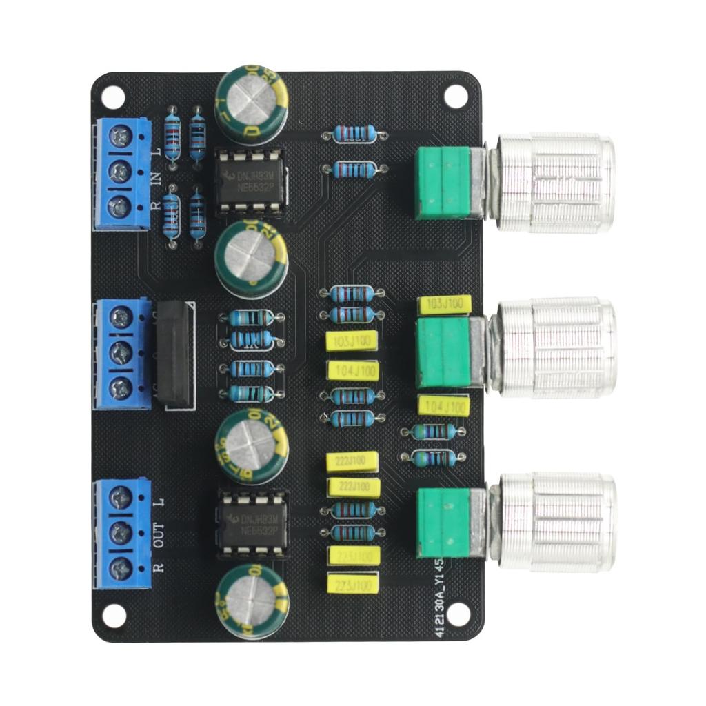 Dual NE5532 Tone Stereo Preamplifier Board Audio HiFi Amprifier Equalizer Preamp Treble Bass Tone Control Pre Amplifier