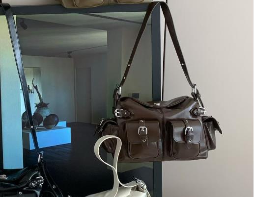 Large Capacity Multi Pocket PU Women's Underarm Shoulder Bag New Fashi Persality Y2K Motorcycle Crossbody Bags for Woman