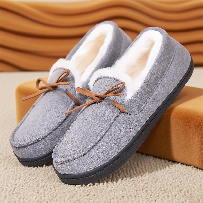 Shoes women's new winter velvet thickened cotton boots thermal slippers home short boots fashionable versatile outer wear snow boots