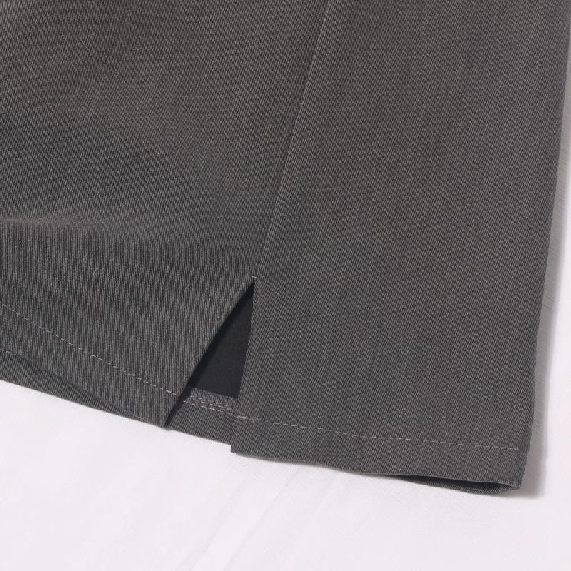 Women's High-Waisted A-Line Split Midi Skirt - Versatile Slimming Black Skirt Pants