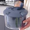 Manual Vegetable Prep Tool Dehydrator, Hand Crank Plastic Salad Spinner, Double-layer Portable Spinner for Restaurants Separable Food Dryer
