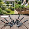 3Pcs Mini Gardening Tool Set Portable Lightweight Shovel Rake Trowel for Home Bonsai Flower Repotting