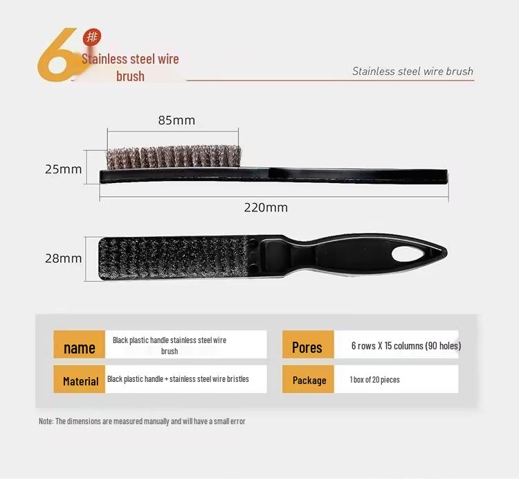 Steel Wire Brushes with Wooden Handle for Rust Removal and Polishing, Suitable for Antique Play and King Kong Bodhi Walnut Cleaning.