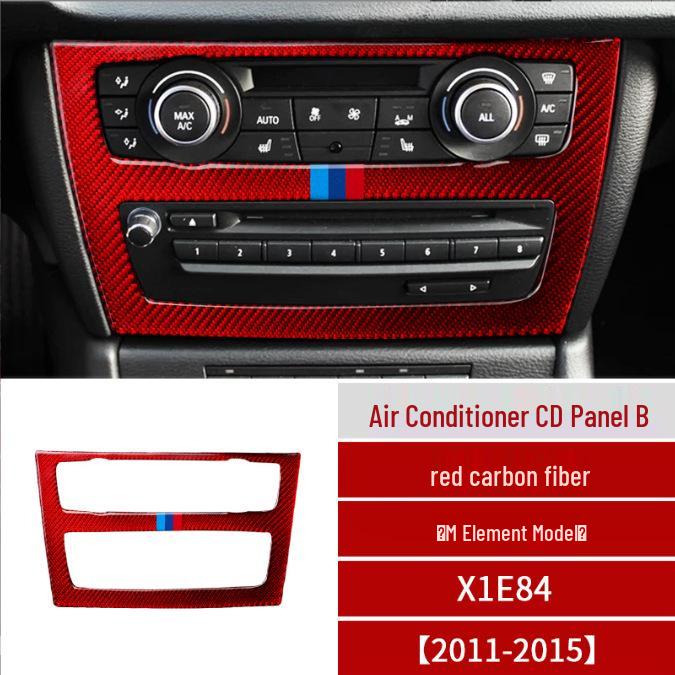Carbon Fiber Gear Shift Panel Frame Sticker for 2011-2015 BMW X1 E84 Interior Modification