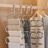 5 Layers Multi-functional Clothes Hangers Non-slip Pant Storage Rack Cloth Rack with Multiple Functions for Hanging and Storage