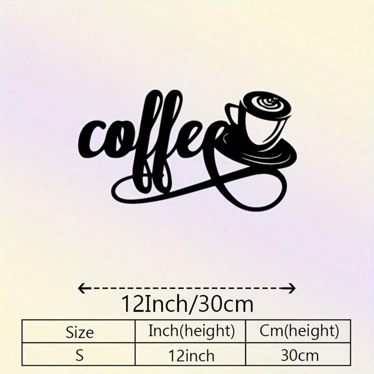 

Vintage Metal Wall Art Coffee Sign Rustic Farmhouse Decor Kitchen Studio Holiday Gift 30x17