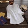 Women's Fashion Casual Solid Color Print Long Sleeve V Neck Blouses & Shirts Unique Design