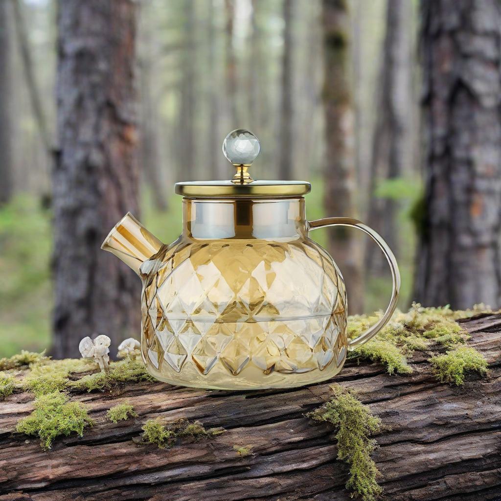 Amber Cold Water Kettle Lanling Kettle Household Large Capacity Teapot High Borosilicate Glass Cold Water Kettle Tea Pot Glass