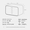 ecoco Wall-Mounted Bathroom Tissue Holder with Storage Shelf