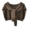Korean Cashmere Wool Knit Women Fake Collar Shawl Summer Air Conditioned Shoulder Protect Cervical Spine Thicken Warm Scarf Q36