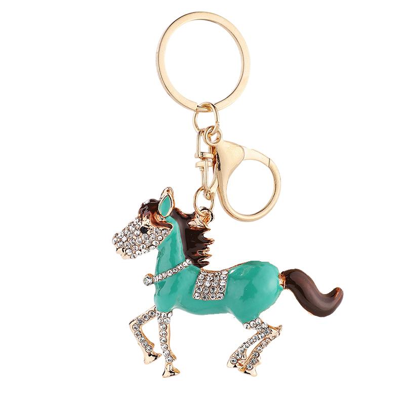 Брелок Год Лошади 2026 Шарм-подвеска на китайский Новый год для сумки, рюкзака, подвесное украшение синий