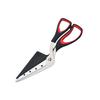Multifunctional Pizza Scissors Stainless Steel Blade Detachable Cutting Tools Ergonomic Grip Black&Red for Restaurant Kitchen