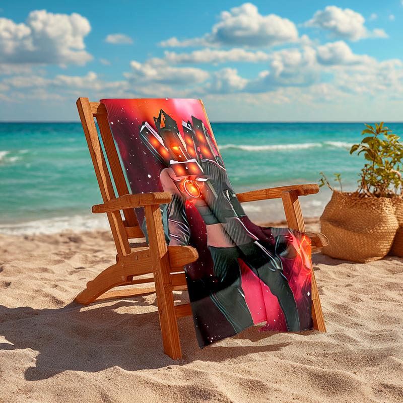 1pc Skibidi Toilet Multiverse1 Beach Towel, Comfortable and Thick, and Swimming/Bath/Picnic/Camping Towel, Suitable for Seaside Beaches