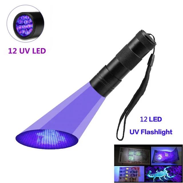 UV 100LED EDC Licht Lila Licht Schwarzlicht 395nm Ultraviolett Tragbare Handtaschenlampe LED Taschenlampe Detektor für Haustierurin