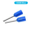 100pcs E0508 E2508 Tubular Wire Cold Pressure Connector Electrical Cable Crimps Wire Ferrules 22AWG Wire VE0508 VE2508