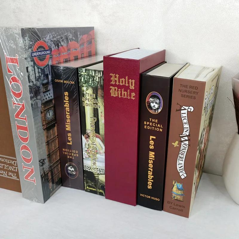 Cassaforte Domestica Alta Qualità Libro Segreto Cassaforte Nascosta Salvadanaio Salvadanaio Salvadanaio Contenitore per Contanti Scatola per Soldi Metallo Acciaio Simulazione Libri Classici