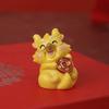 Crystal Cornucopia Chinese Crystal Gold Ingot Glass Yellow Fortune Cornucopia Treasure Bowl Feng Shui Statue Crafts Decoration